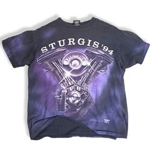 VTG Sturgis '94 Live to Ride - AOP - Biker T-Shirt size L